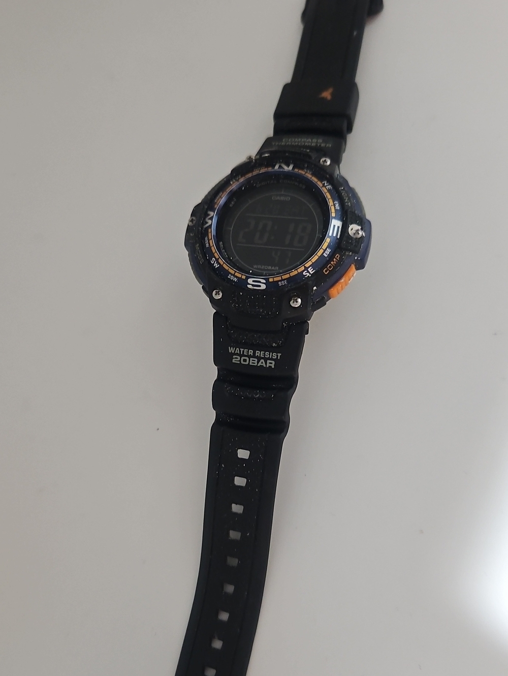 Casio SGW100-2B Twin Sensor COMPASS Watch Thermometer 200M WR Backlight Black